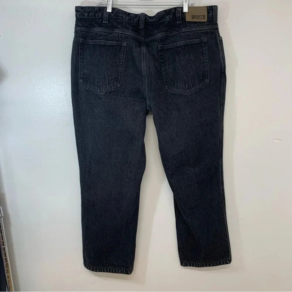 Duluth Trading Jeans Men 42x30  Black Faded Straight 100% Cotton Heavyweight‎ - Picture 4 of 12